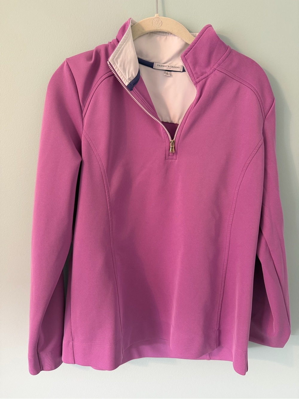Fairway & Greene Lavender Quarter-Zip Pullover